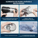 Aspirador de pó portátil sem fio.