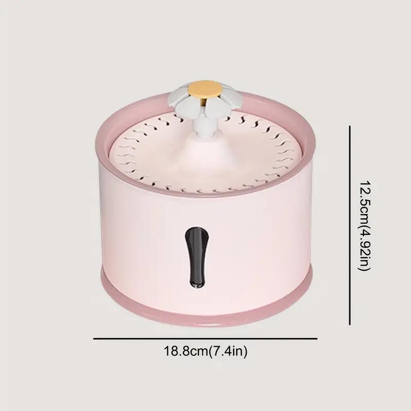 Fonte de água automática para gatos com filtro, 2,4L, para cães e gatos.