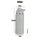 Garrafa térmica em aço inoxidável com design portátil, vedação à prova de vazamentos, 6000ml.