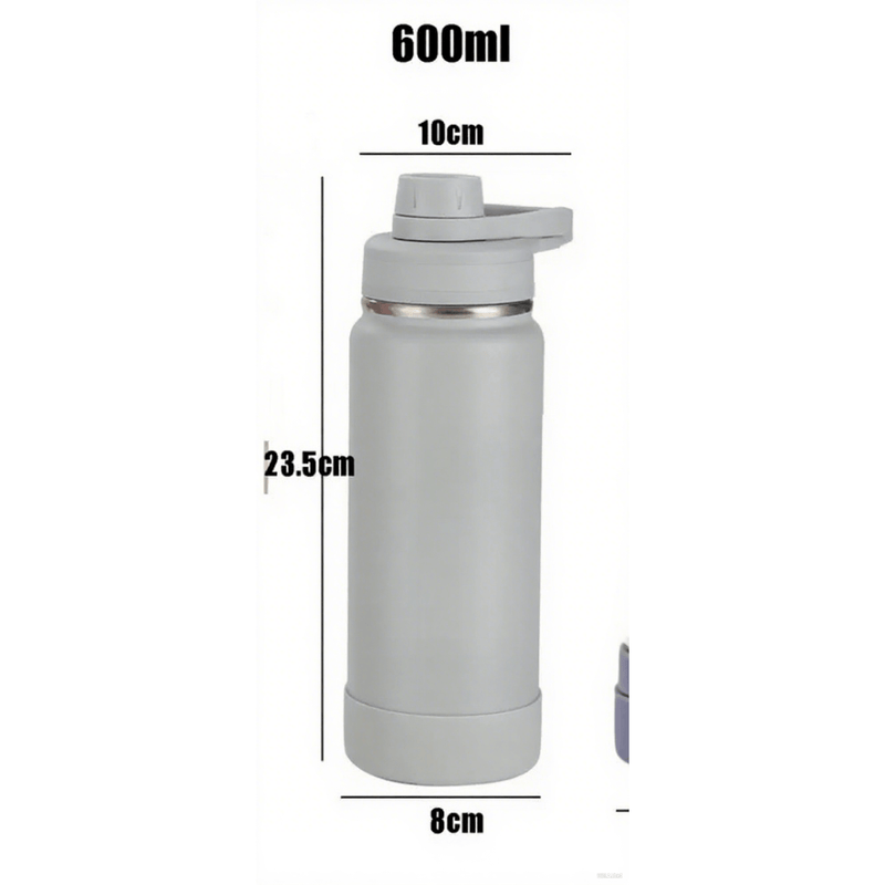 Garrafa térmica em aço inoxidável com design portátil, vedação à prova de vazamentos, 6000ml.