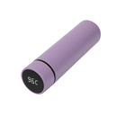 Garrafa térmica Inox com sensor de temperatura digital inteligente e LED para bebidas quentes e frias.