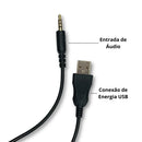 Fone de ouvido gamer G7 com LED RGB, microfone e USB P3 para PC.