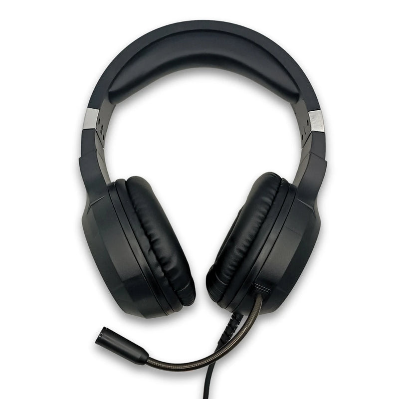 Fone de ouvido gamer G7 com LED RGB, microfone e USB P3 para PC.