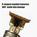 Máquina de cortar cabelo barbeiro profissional dragão elétrica bateria recarregável material original de cobre.