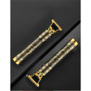 Máquina de cortar cabelo barbeiro profissional dragão elétrica bateria recarregável material original de cobre.