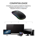 Mouse Wireless Recarregável Led Rgb 2.4 Ghz Sem Fio.