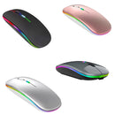 Mouse Wireless Recarregável Led Rgb 2.4 Ghz Sem Fio.