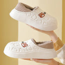 Pantufas impermeáveis de algodão antiderrapantes a prova d'água, para homens e mulheres.