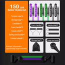 Conjunto de 10 a 14 peças de cordas de tração para musculação, faixas elásticas multifuncionais para treinamento muscular.