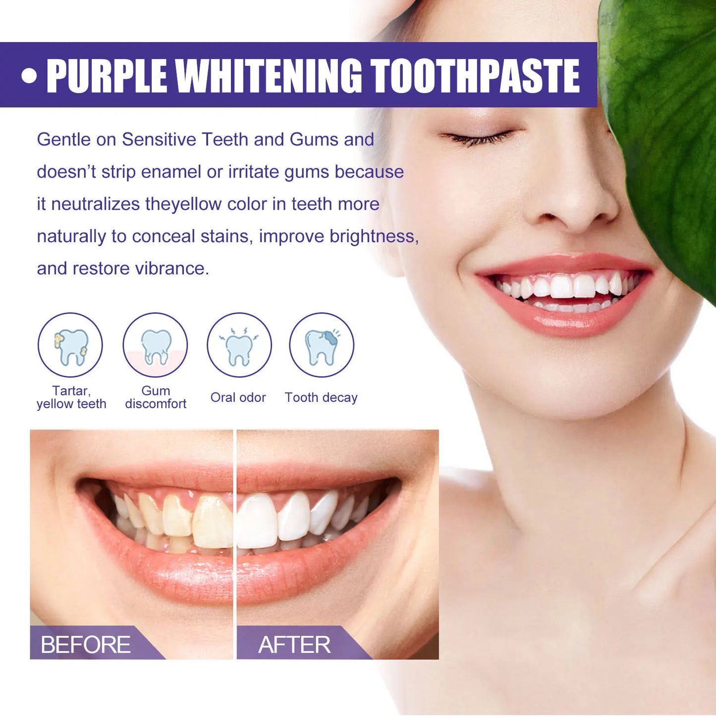 Whitening toothpaste.