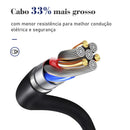 Extensão elétrica com tomada USB 110-220V 10A 2M 2500W.