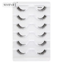 Cílios postiços 3/6/10, estilo gatinho naturais longos feitos à mão 3D.