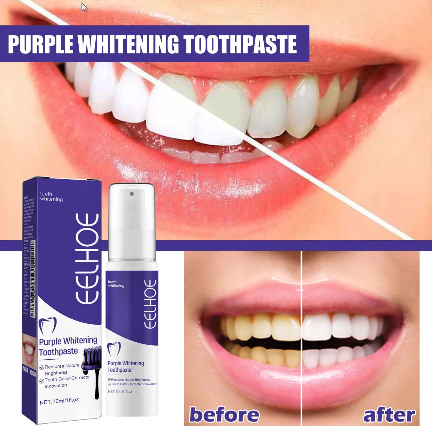 Whitening toothpaste.
