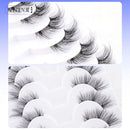 Cílios postiços 3/6/10, estilo gatinho naturais longos feitos à mão 3D.