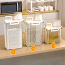 Caixa de armazenamento de grãos alimentar de 1,75/2,5/3 litros, balde para arroz, tanque hermético.