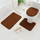 Conjunto de 3 tapetes de banheiro felpudos, antiderrapantes e hipoalergênicos