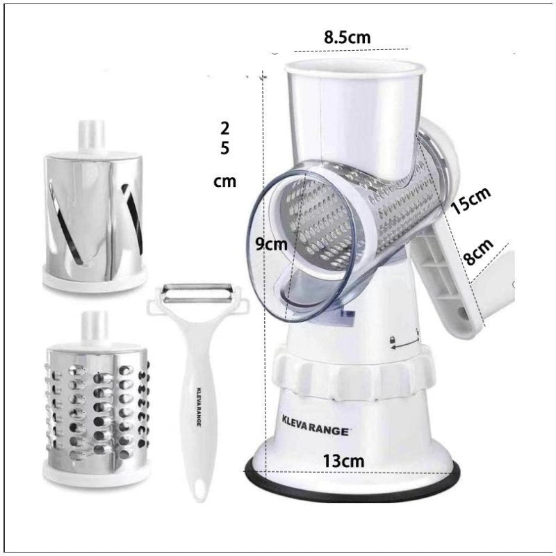 Cortador multifuncional de frutas e legumes para a cozinha.