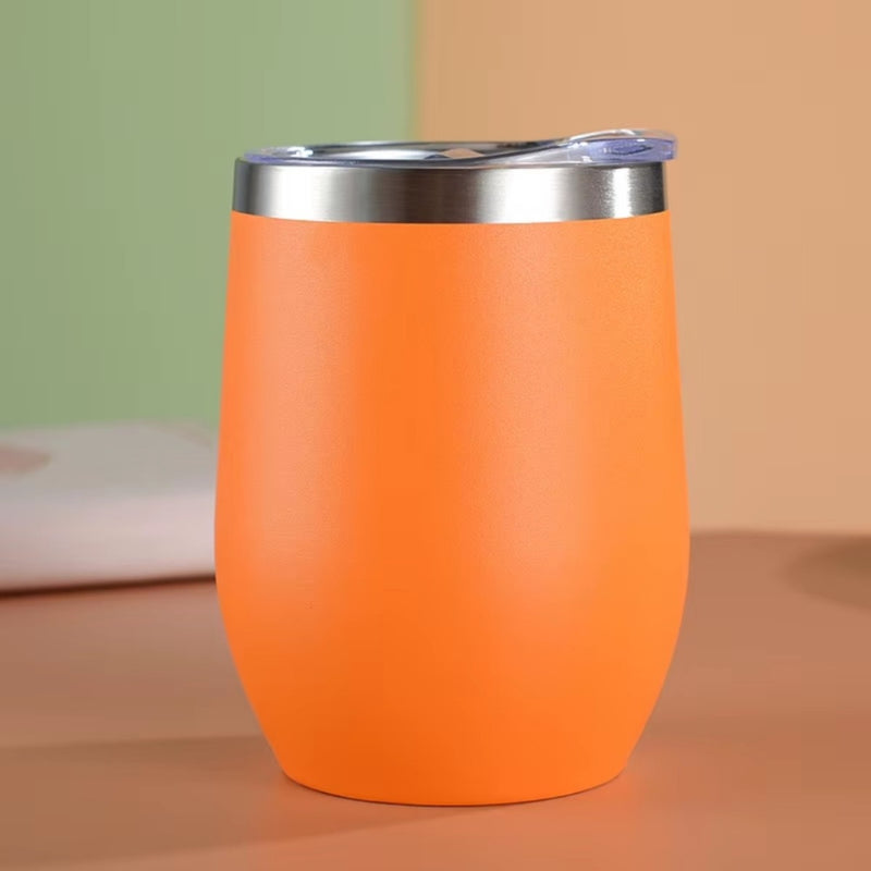 Copo térmico de aço inoxidável 360ml anti-respingos para café e cerveja.