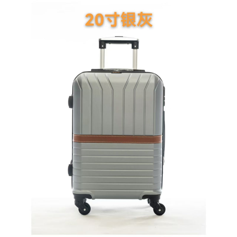 Mala de viagem, Tamanhos 17, 18, 19, 20 e 21 polegadas. Possuem protetores de canto em liga de alumínio resistentes a impactos e trava TSA. Feitas de ABS e fibra de poliéster refinada com superfície lisa.