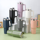 Caneca térmica de aço inoxidável com dupla camada, à prova de vazamentos e isolada