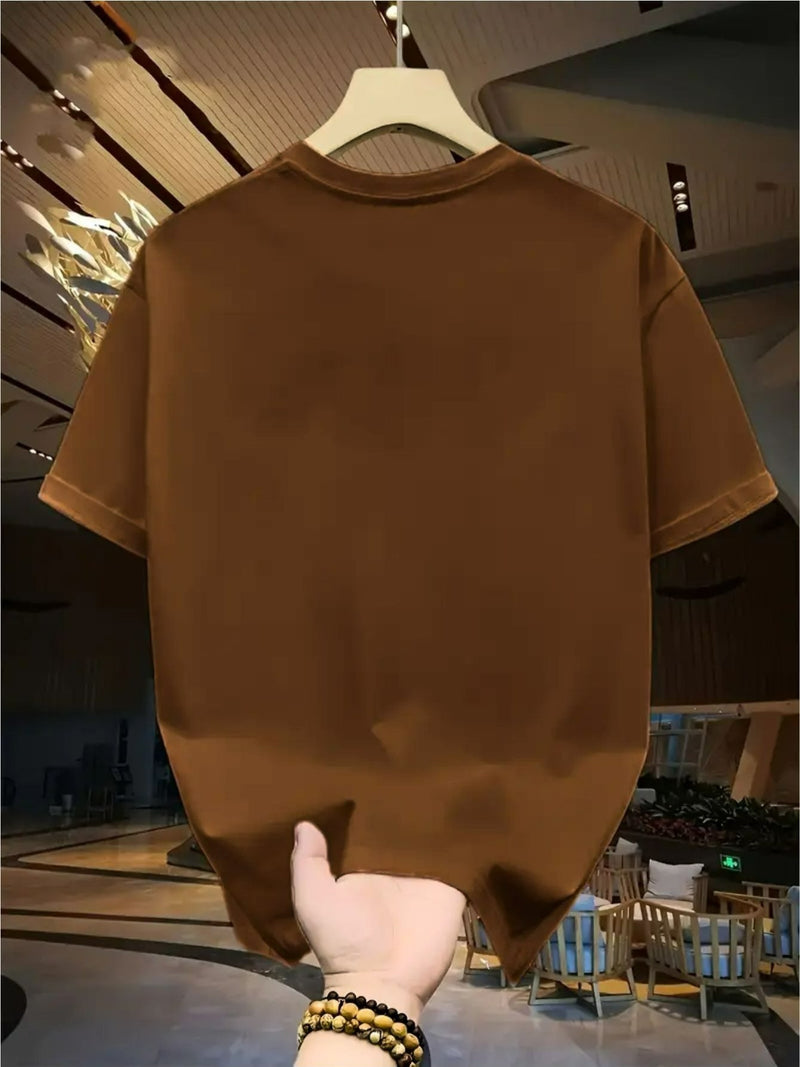 Camiseta masculina 100% algodão - Minimalista com estampa da cruz de Judá Yeshua.