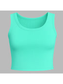 Top cropped canelado premium em 10 cores.