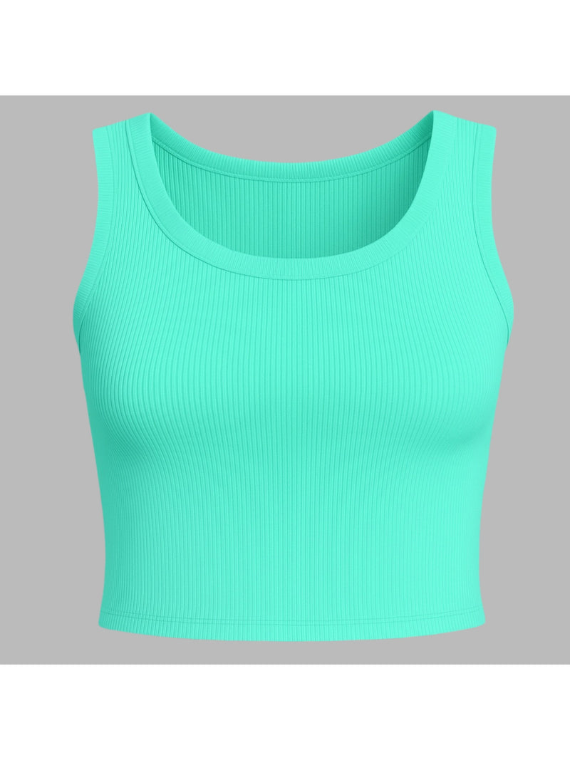 Top cropped canelado premium em 10 cores.