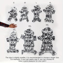 Pijama de Natal para animais de estimação com capuz e estampa de rena.