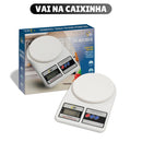Balança de cozinha digital com capacidade para até 10 kg.