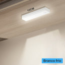 Kit com 2 Lâmpadas Inteligentes Ultra LED com Sensor de Movimento Sem Fio e Barra Fina Recarregável via USB de 10/20/30/50cm.