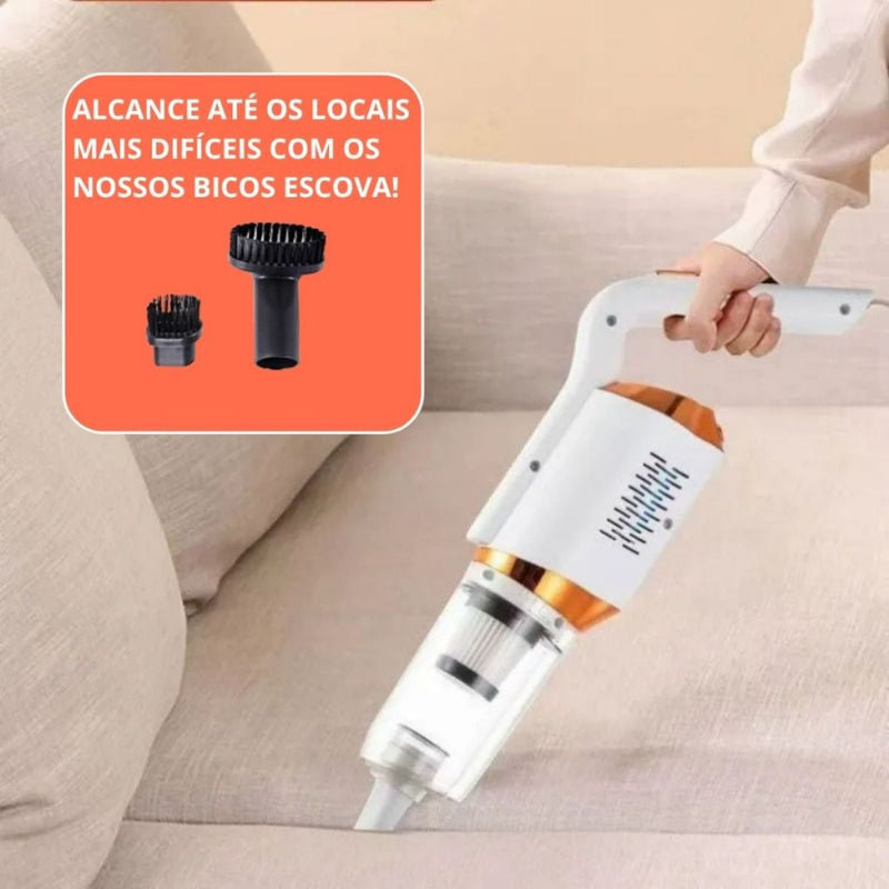 Aspirador 3 em 1, Mop pano sem fio recarregável.