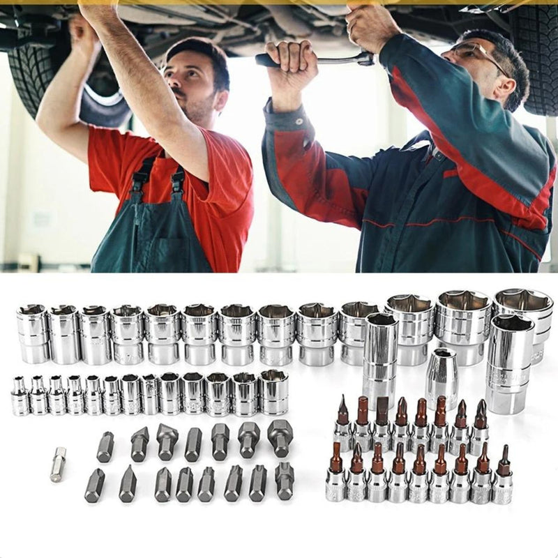 Kit de ferramentas com 46 peças.