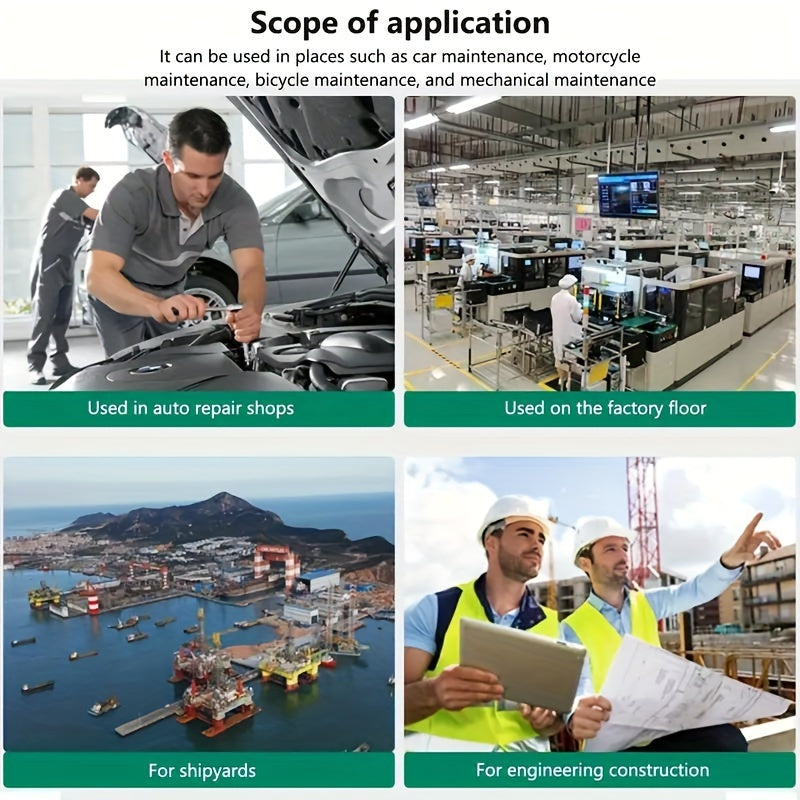 Conjunto de ferramentas automotivas de metal reforçado com 46 peças.