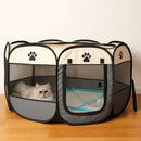 Casinha dobrável grande para cães, 114 x 114 x 58 cm.