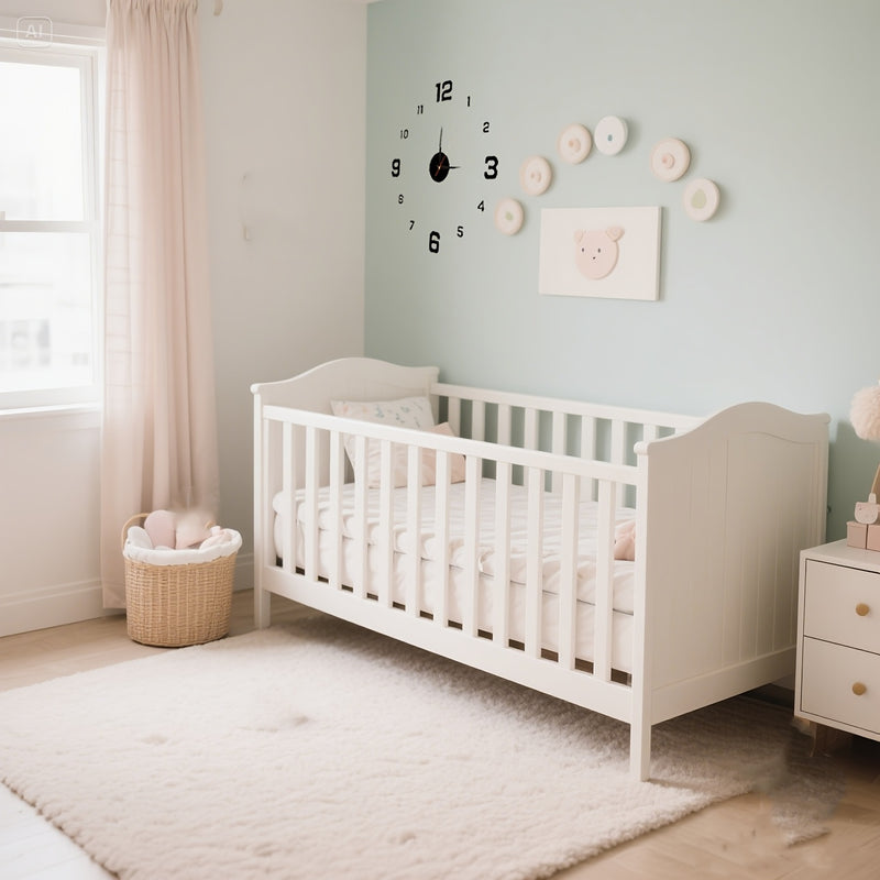 Relógio de parede estilo nórdico, Pilha vendida separadamente.