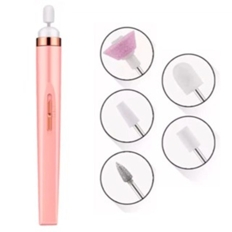 Lixadeira de unhas elétrica sem fio - Caneta artística portátil para manicure e pedicure.