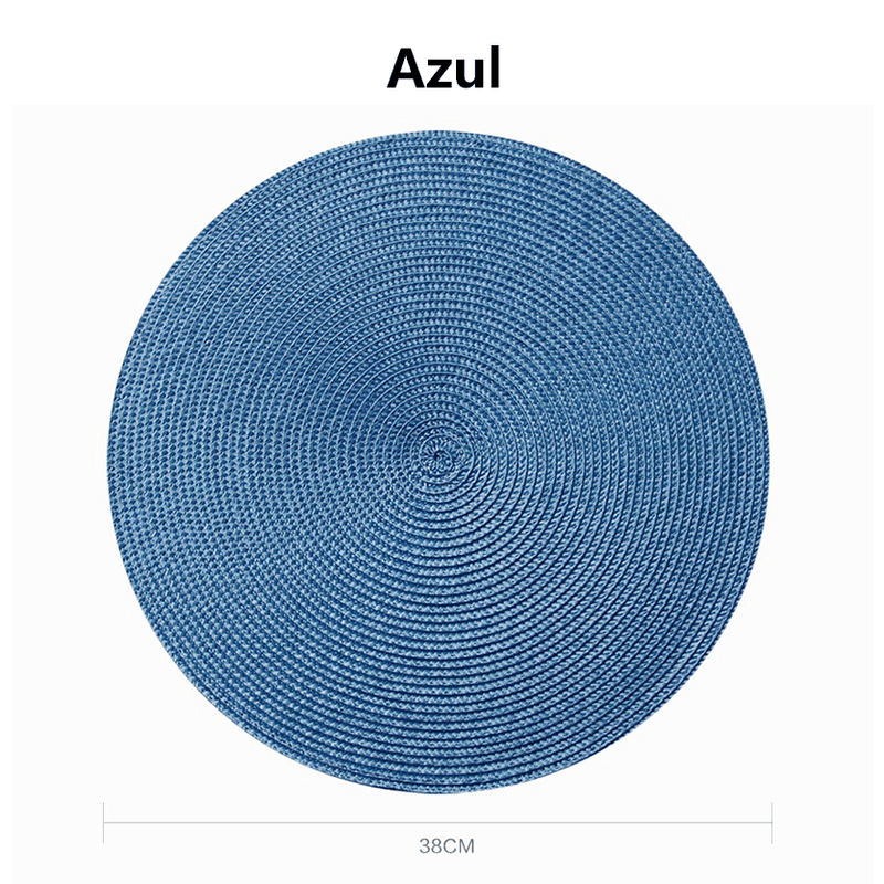 Conjunto American Game com 4 peças: Descanso de prato redondo para mesa de jantar, cozinha, sousplat (4 peças).