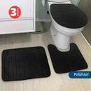 Conjunto de 3 tapetes de banheiro felpudos, antiderrapantes e hipoalergênicos