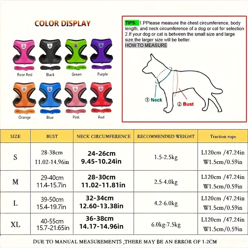 Coleira peitoral para cães.