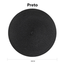 Conjunto American Game com 4 peças: Descanso de prato redondo para mesa de jantar, cozinha, sousplat (4 peças).