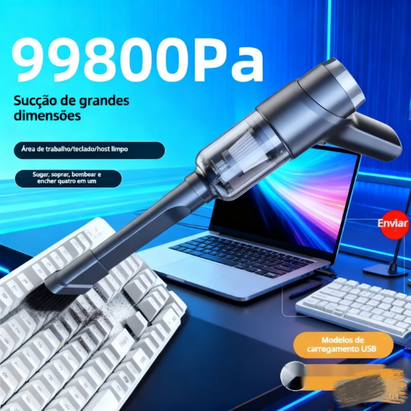 Aspirador de pó portátil sem fio.