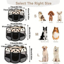 Casinha dobrável grande para cães, 114 x 114 x 58 cm.