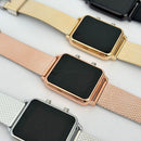 Relógio Feminino Digital, Dourado, Prata, Preto e Rosa.