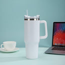 Caneca térmica de aço inoxidável com dupla camada, à prova de vazamentos e isolada