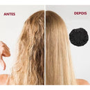 Touca de cetim para dormir com fita larga antifrizz.