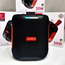 Caixa de Som estéreo Portátil 50W, Preta