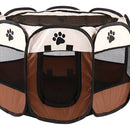 Casinha dobrável grande para cães, 114 x 114 x 58 cm.