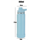 Garrafa térmica em aço inoxidável com design portátil, vedação à prova de vazamentos, 6000ml.