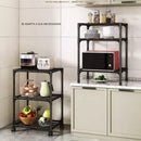 Prateleira Multiuso com 6 Suportes de Aço para Cozinha, Panelas e Outros Objetos - Organizador para Sala de Estar e Quarto.