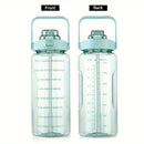 Garrafa de água à prova de vazamentos com canudo e tampa para beber direto, reutilizável, isolada, com capa de armazenamento e alça.